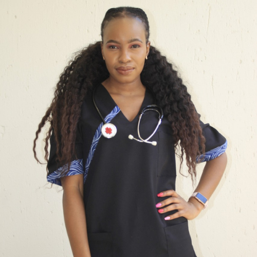 African Print Scrubs - Image 4