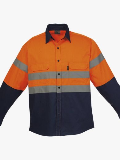 High Visibility Long Safety Shirt - Orange