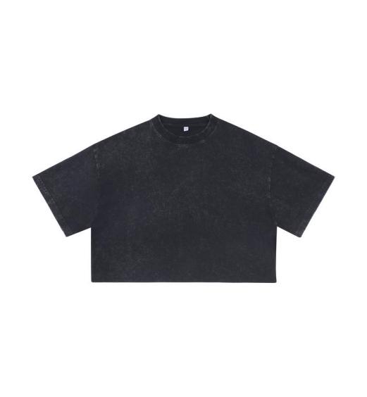 240 GSM Snow Wash Cropped Tee - Image 2