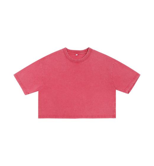 240 GSM Snow Wash Cropped Tee - Image 5